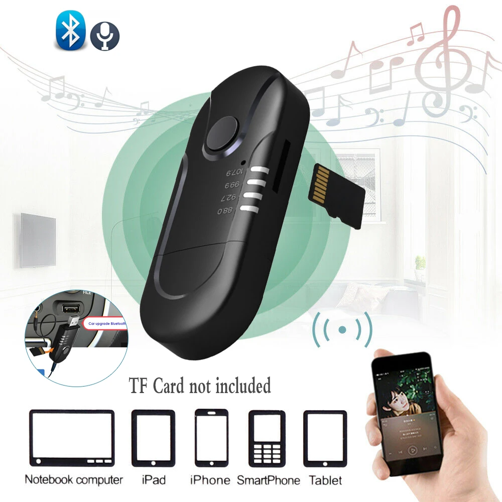 Автомобильный FM передатчик Bluetooth 4 1 USB/3 5 мм AUX двойной выход аудиоприемник