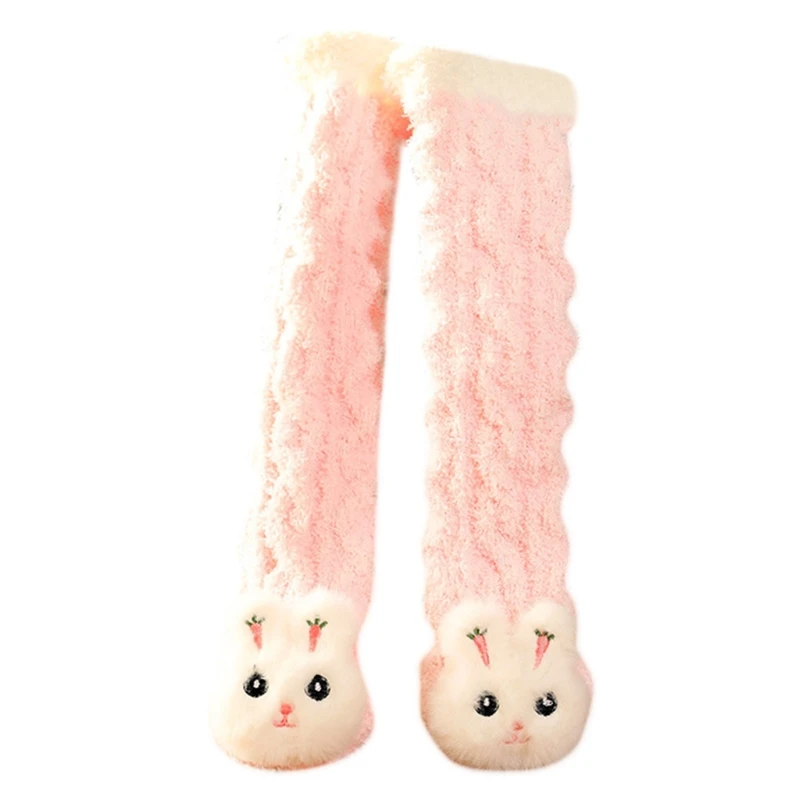 

Toddler Baby Cable Knit Knee High Long Socks Solid Cotton Stockings Leg Warmers R7RB