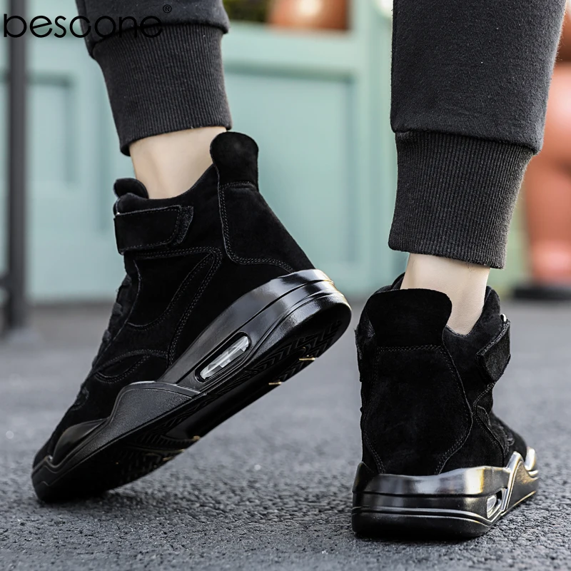 BESCONE/мужские высокие модные кроссовки Повседневная баскетбольная спортивная
