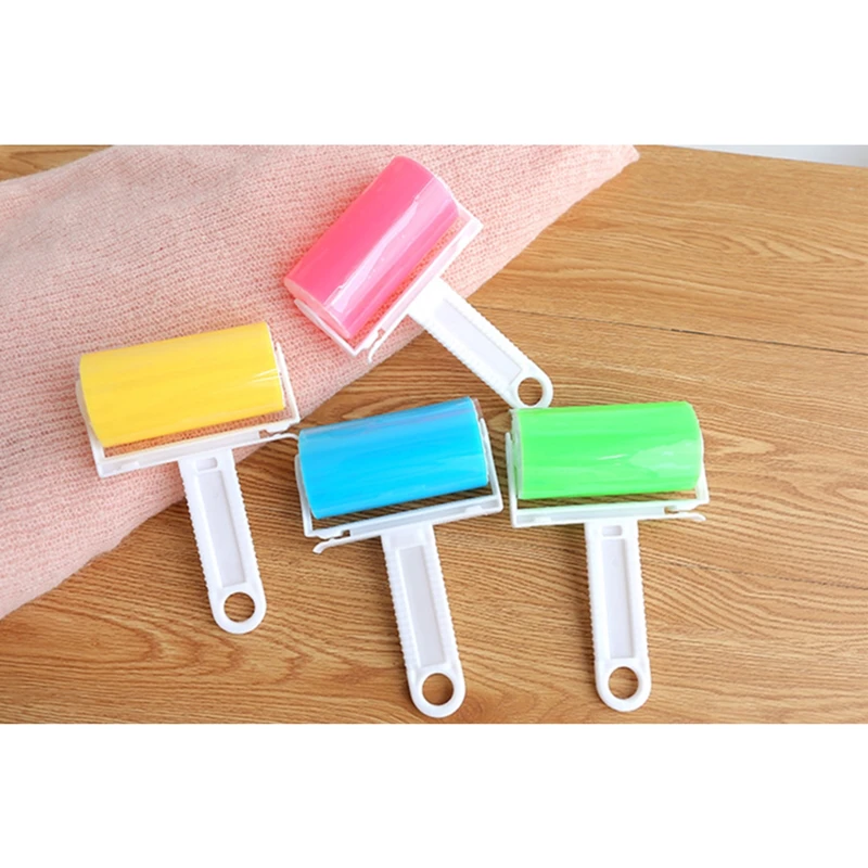 

High quality New Washable Reusable Clothes Hair Pet Hair Sticky Roller Household Cleaning Portable Hair Remover Roller-Brush