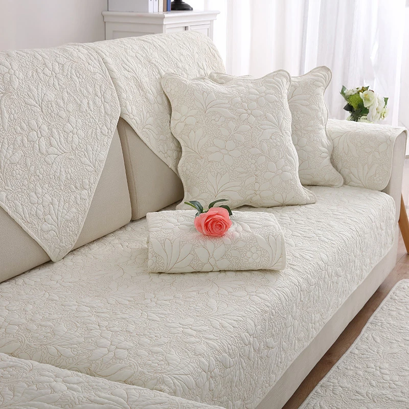 

Cotton Cushion Sofa Cover Towel for Living Room Mat Slipcovers Anti-Dust Sectional Sofa Protector Couch Cover Universal