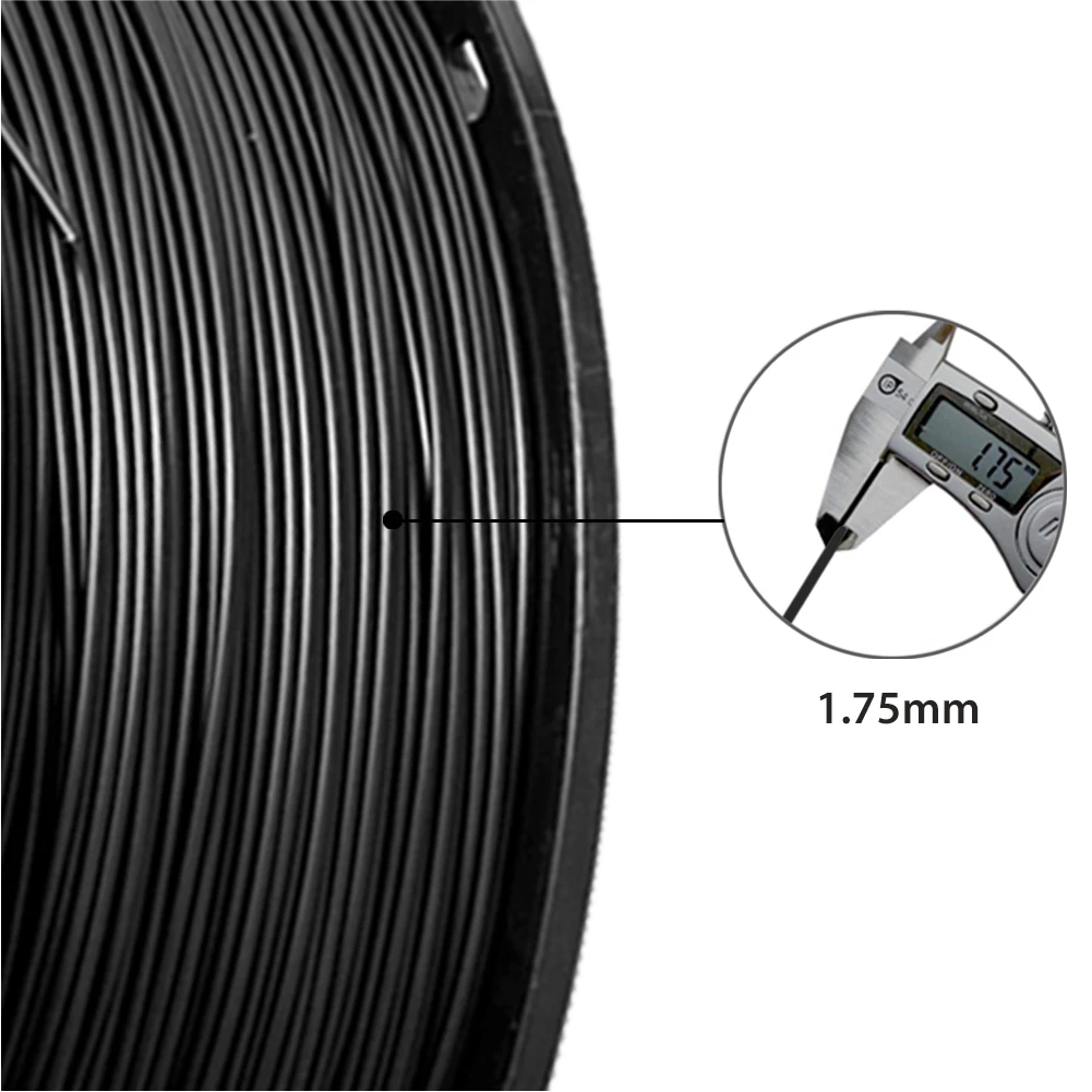 Enotepad PETG 3D Printer Filament Combo 2Rolls/Set 1.75mm Hot Sale Black Color PETG 3D Filament Consumables 1KG/2.2LBS