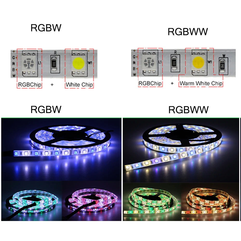 СВЕТОДИОДНАЯ лента SMD 5050 RGB RGBW RGBWW с Wi-Fi 5/10 м | Освещение