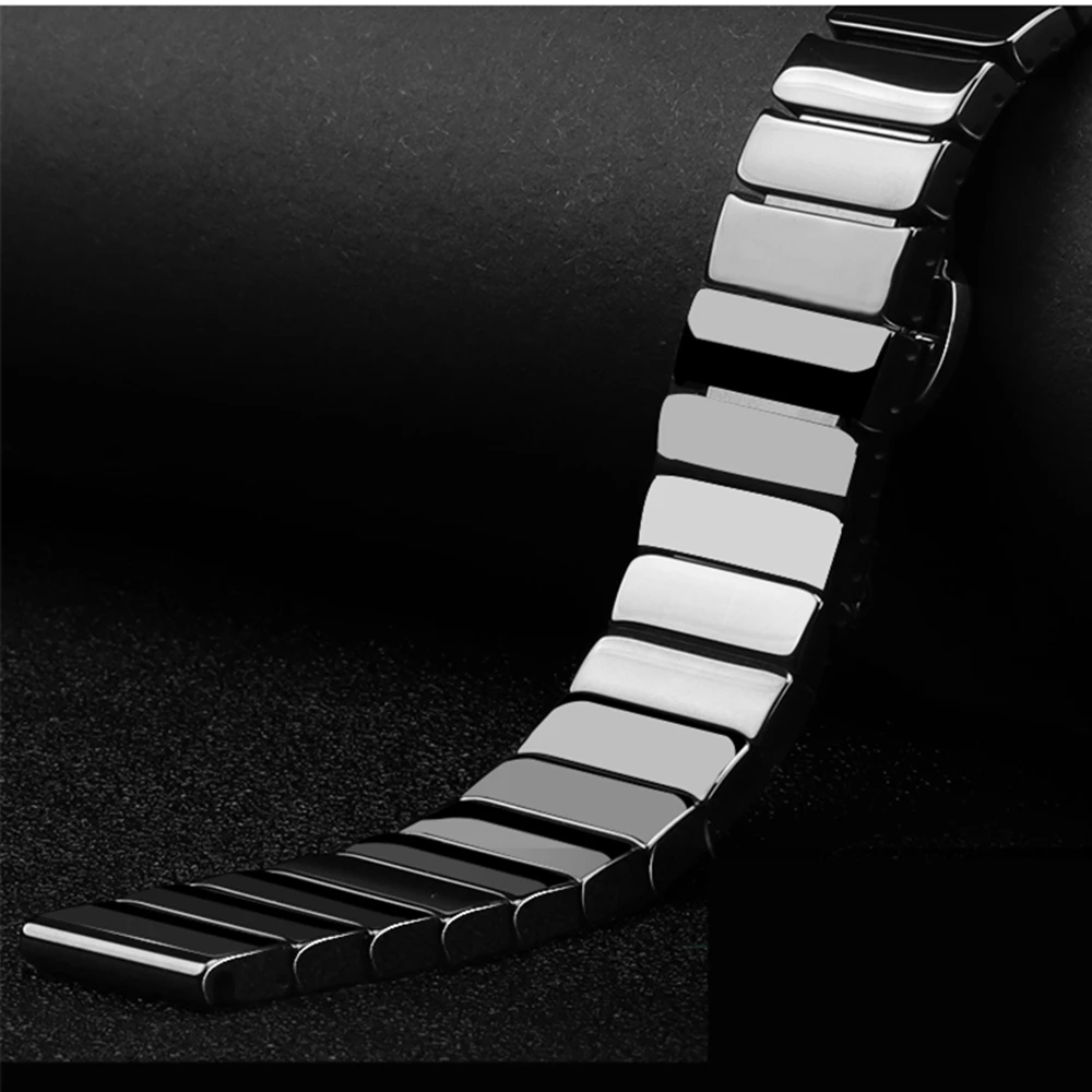 

Ceramics Band for Samsung Galaxy Watch 4 Classic 46mm 42mm Bracelet/Galaxy Watch4 44mm 40mm/Galaxy Watch3 45mm Strap 20mm 22mm