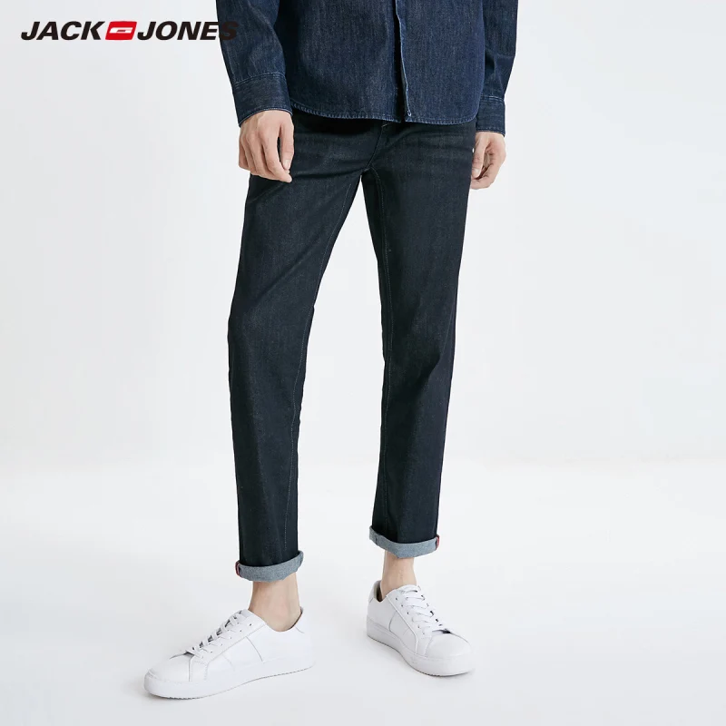Мужские Классические облегающие джинсы JackJones 219132576 | Мужская одежда
