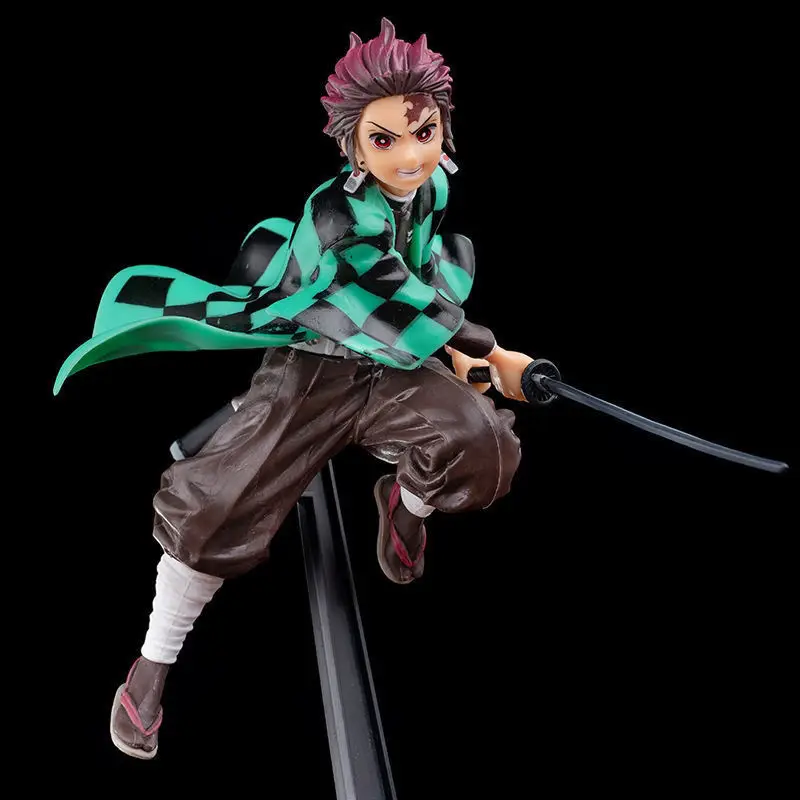 

17CM Anime Demon Slayer Kimetsu No Yaiba Kamado Tanjirou Figure PVC Action Figurines Model Warrior Toys