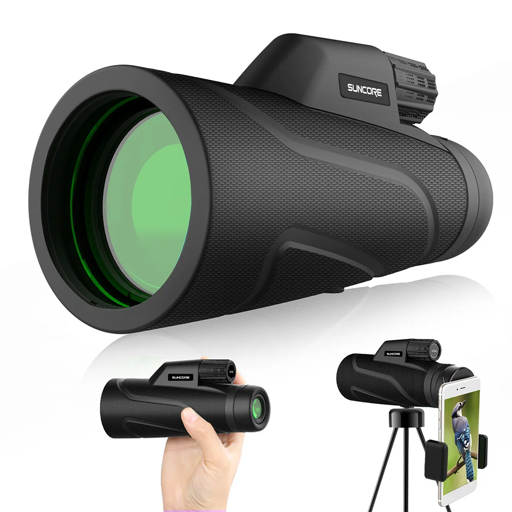 

Telescope Monocular 12x42 Monocular Binoculars Retractable Zoom Waterproof Bak4 Professional HD ED Glass
