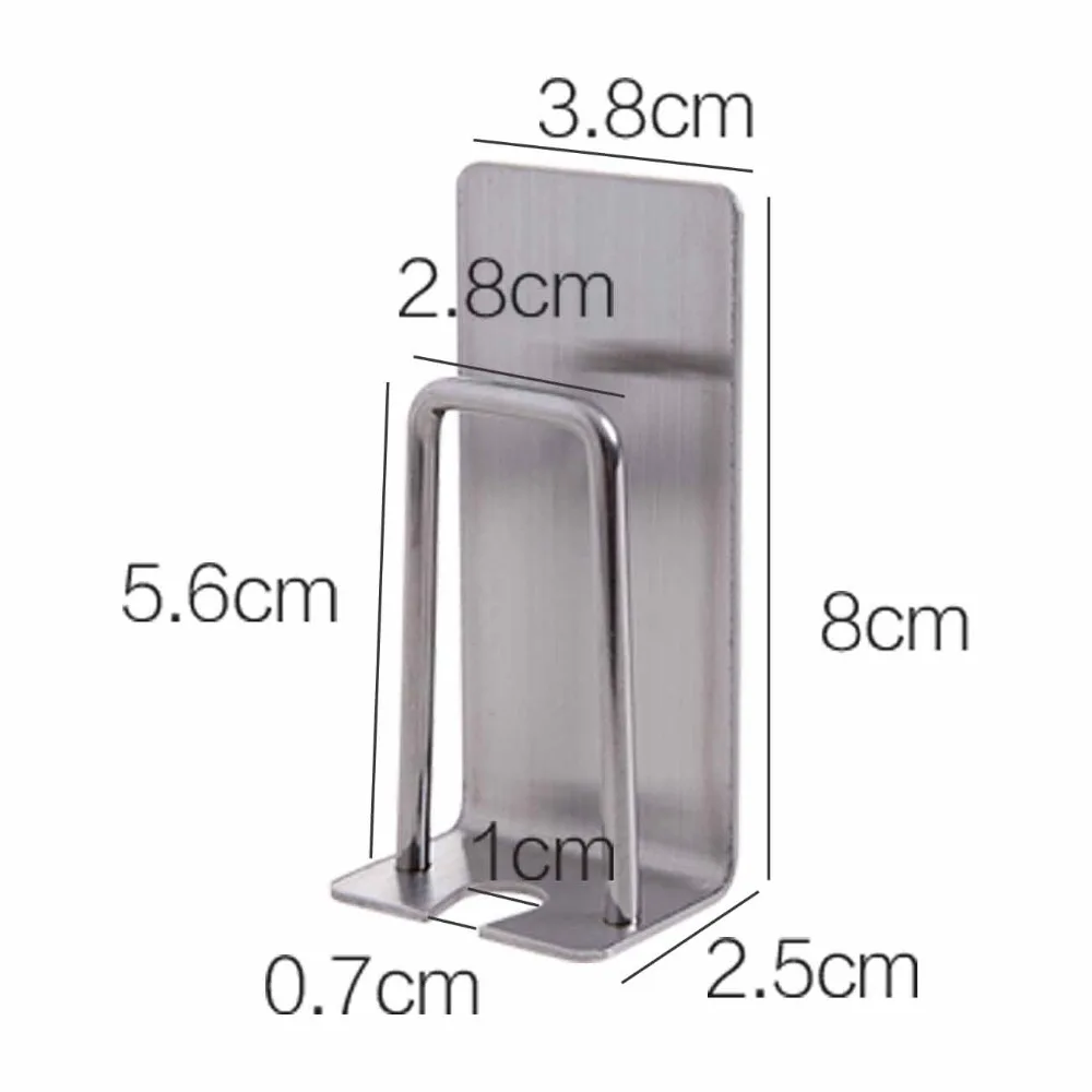 

Cup & Tumbler Holders Toothbrush Holder Glass Cup Shelf Rack Wall Mounted Stainless Steel Bathroom Accessories