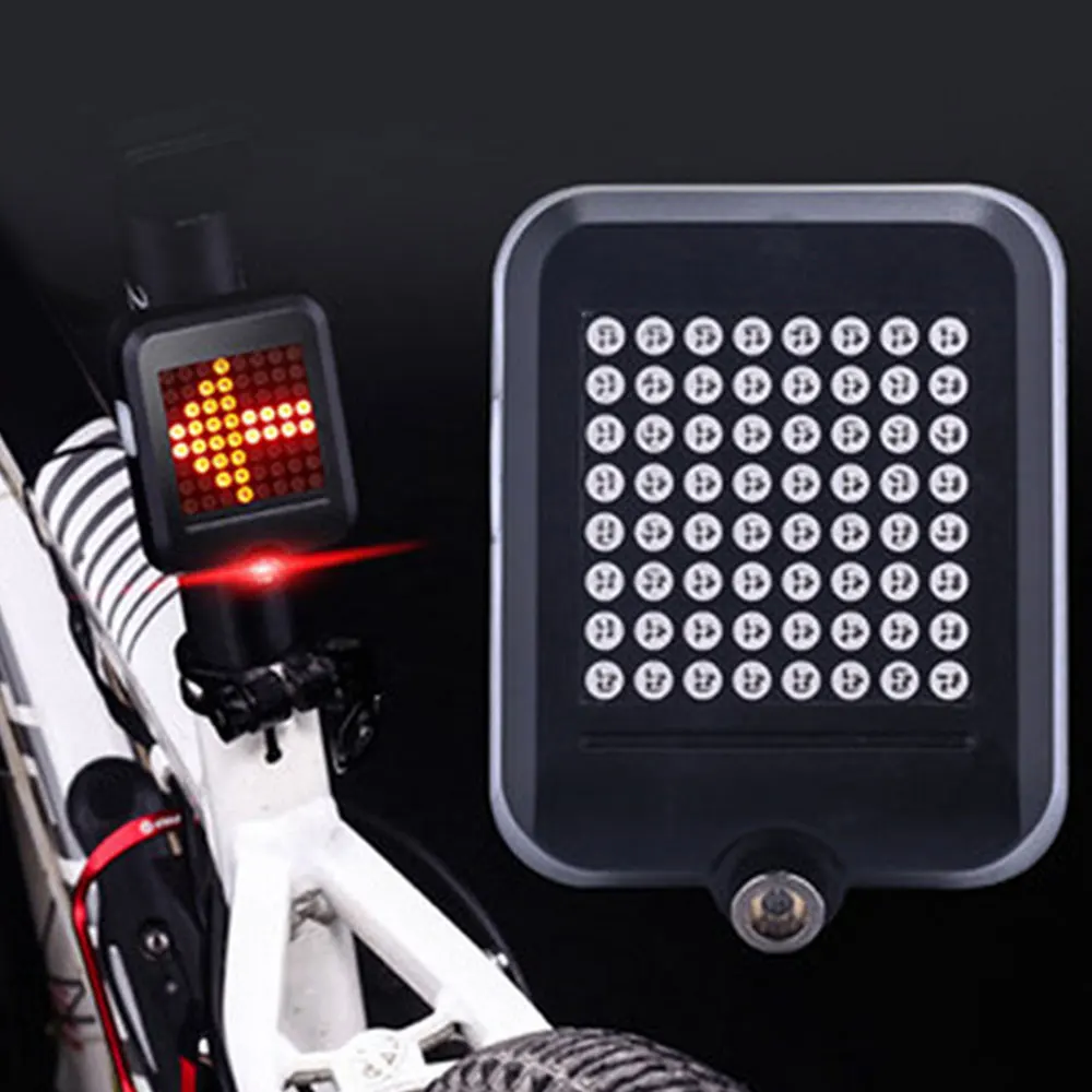 Bicycle Rear Taillight Automatic Direction Indicator USB Rechargeable Cycling MTB Outdoor Bike Safety Warning Turn Signals Light | Лампы и