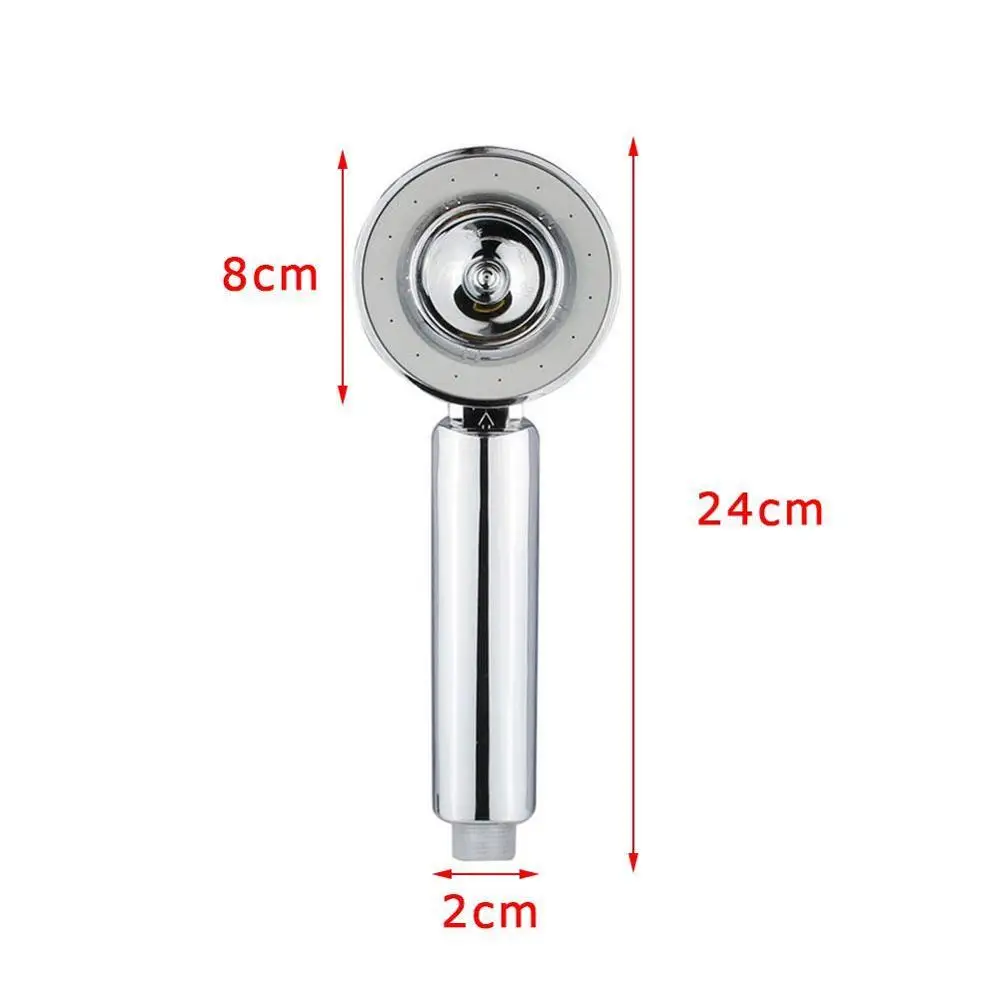 

1pc Silver 3-Stage SPA HandHeld Shower Head Bathroom Head Energy Pressure Douche Saving Mount Water B7Q1