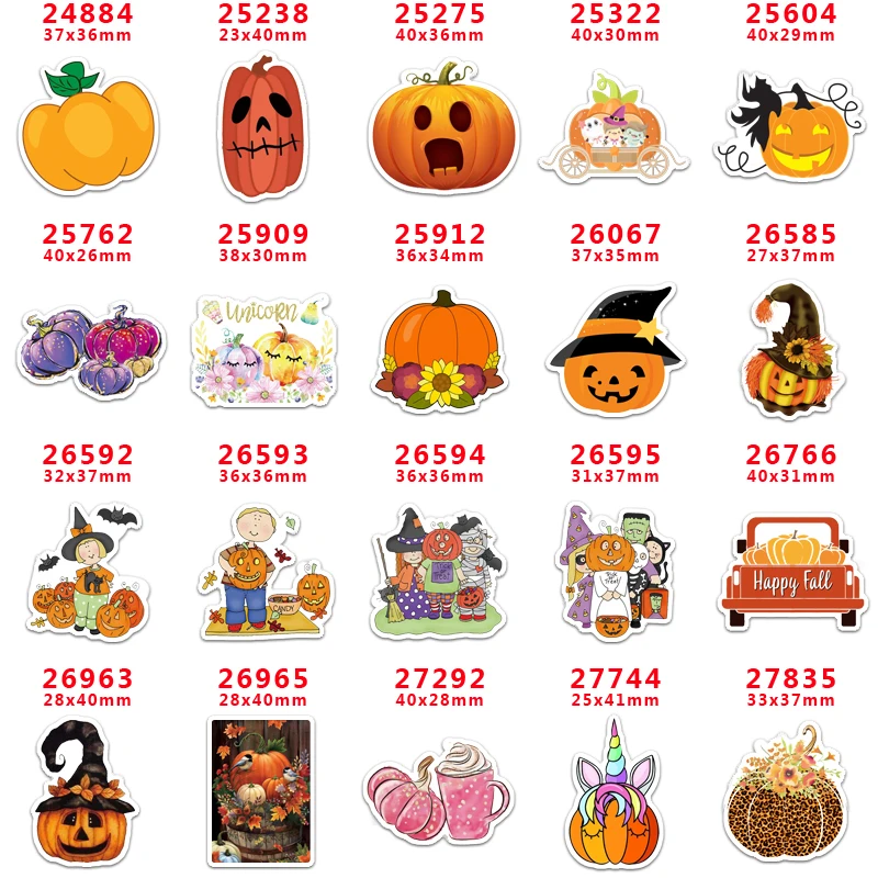 Товары для рукоделия сделай сам плоские смолы с принтом персонажа на Хэллоуин 30