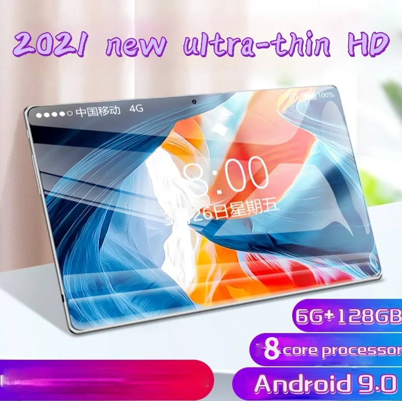 2021 Новый Лидер продаж Android 9 0 планшетный ПК 10 дюймов с 6 ГБ + 128 устройство чтения