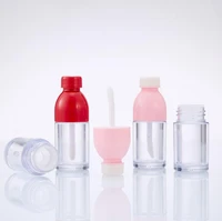 8ml 103050100pc empty redpink plastic juice bottle lip gloss tubediy clear lip gloss containers lipgloss bottle container