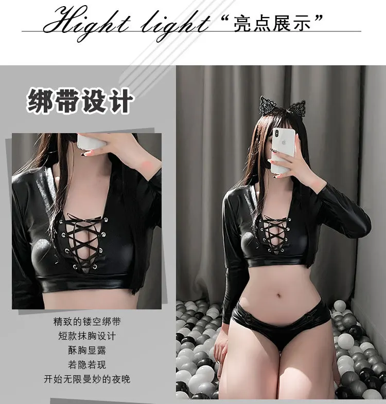 

Hollowed out fashion Sexy lingerie women Shorts suits pajamas sets women sweet nightclub pyjamas sleepwear 2050