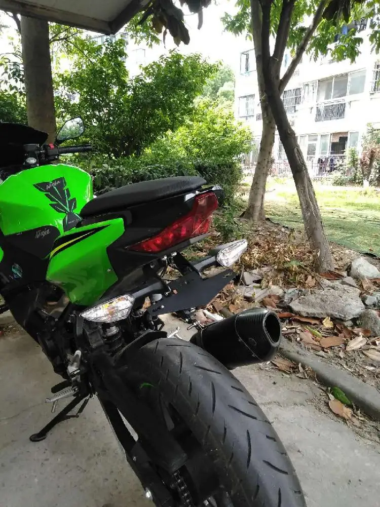 Рама номерного знака мотоцикла с светильник, пригодный для KAWASAKI NINJA250/400 Z900 Z650, держатель номерного знака для мотоцикла