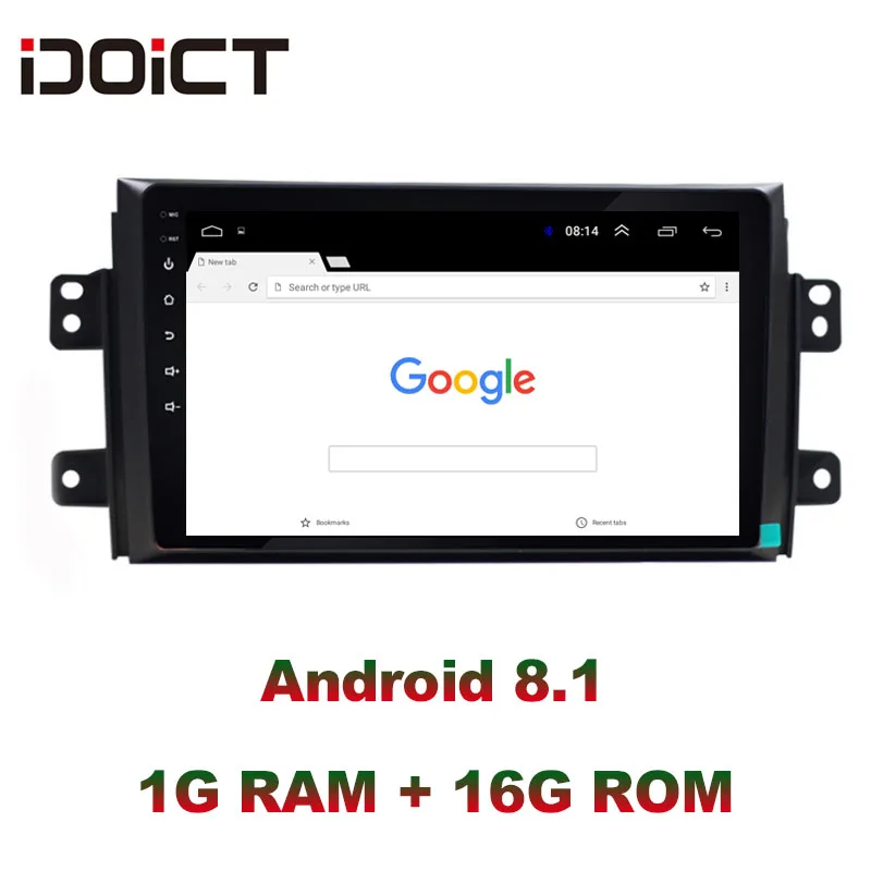 IDOICT Android 9 1 автомобильный DVD плеер GPS навигация Мультимедиа для Suzuki SX4 радио 2007-2013