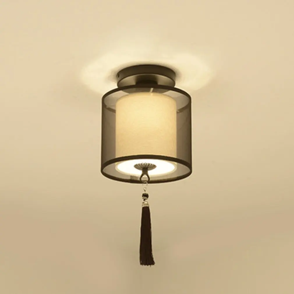 ICOCO традиционная китайская Светодиодная потолочная лампа для прихожей спальни