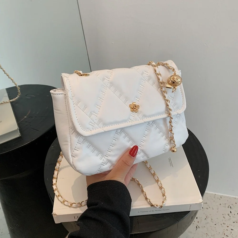 

Women Small Bag 2021 New Fashion Chain Crossbody Messenger Bag Shoulder Square Designer Bag Luxury Satchel Handbag Clutch