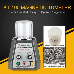 KD-100 магнитный массажер с 100g Булавки Бесплатно, мини-машина для полировки полировщик для ювелирных изделий стакан ювелирные инструменты