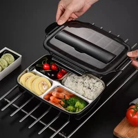 1200ml 304 stainless steel lunch box bento box for school kids office worker steaming food box container food storage box