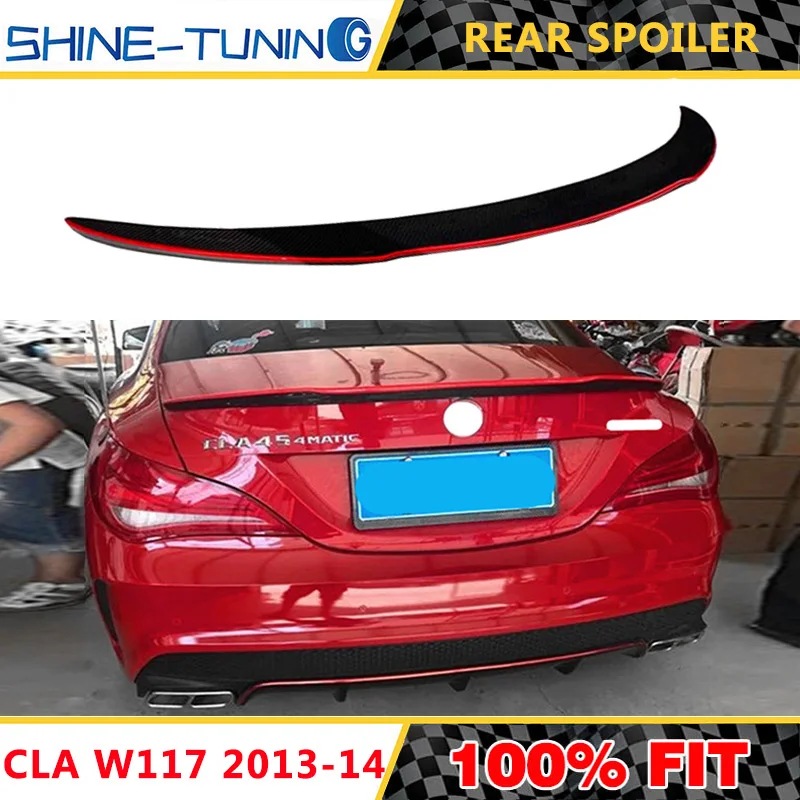 Подходит для заднего спойлера из углеродного волокна класса CLA CLA220 200 250 CLA45 FD
