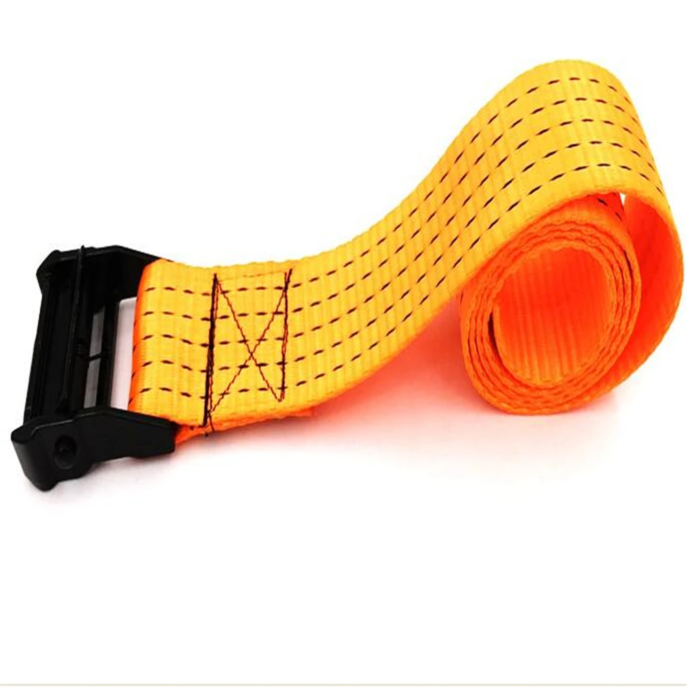 

2 inch 5CM press card buckle car cargo truck fast polyester bundled with fasteners to secure trailer rope 2 meters