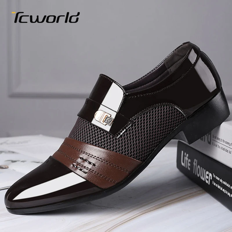 Деловая модельная мужская обувь Классические кожаные туфли Zapatos De Hombre Британский