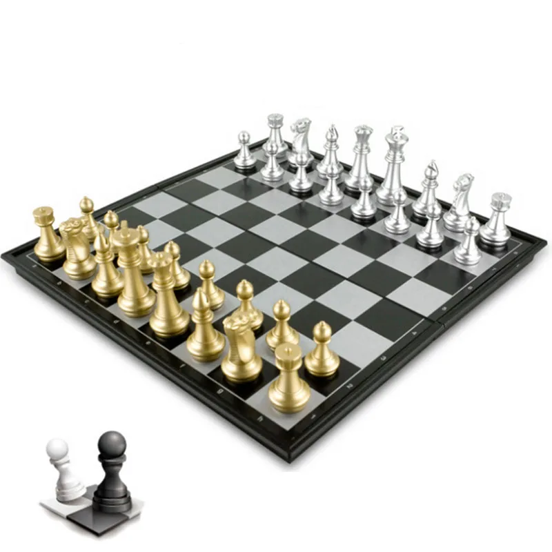 

2020, шахматная игра, средневековый Шахматный набор с шахматной доской, 32 шахматных набора с шахматной доской, золотые, серебряные магнитные ш...