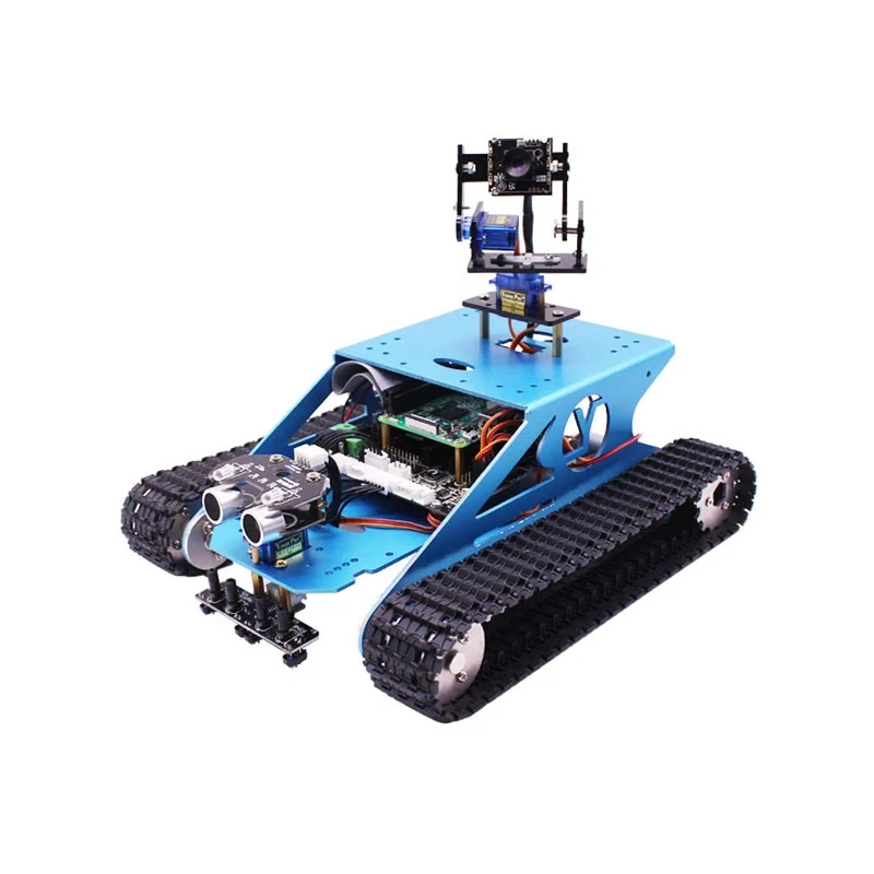 

AiSpark G1 AI vision smart tank robot kit with WiFi video camera for Raspberry Pi 4B