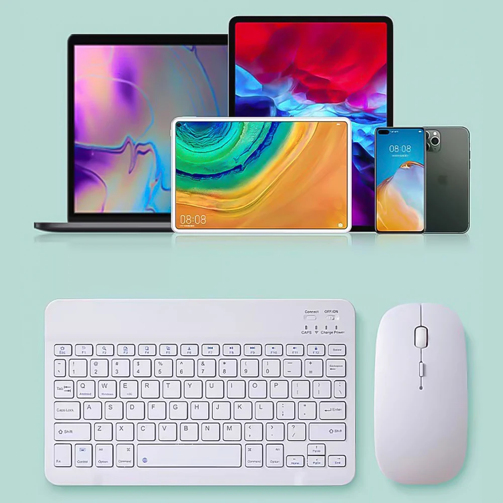 Беспроводная Bluetooth клавиатура и мышь 10 дюймов|Клавиатуры| |