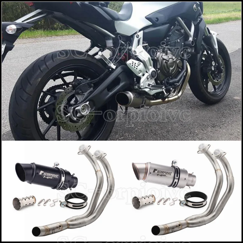 Полная выхлопная система MT FZ 07 для мотоцикла глушитель трубы YAMAHA XSR700 2016-2020 MT07 FZ07
