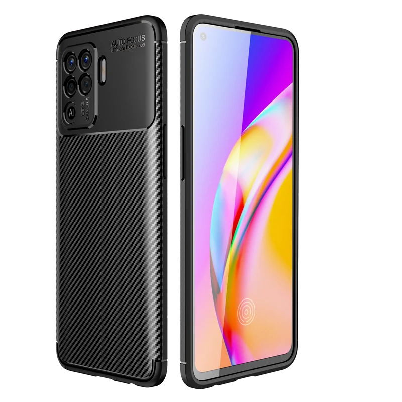 for oppo f19 pro case cover for oppo f19 pro plus cover business style silicone rubber tpu shell capa back protective phone case free global shipping