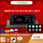 Автомобильный мультимедийный плеер для BMW, стерео проигрыватель на Android 10, с сенсорным экраном, GPS, Wi-Fi, 2 + 32 ГБ, для BMW X3, F25, X4, F26, 2011-2017, радио-планшет
