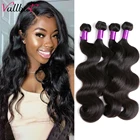 Волосы Vallbest, 30 дюймов, волнистые человеческие волосы, пучки, 134 бразильские пучки волос для наращивания для африканских и американских женщин