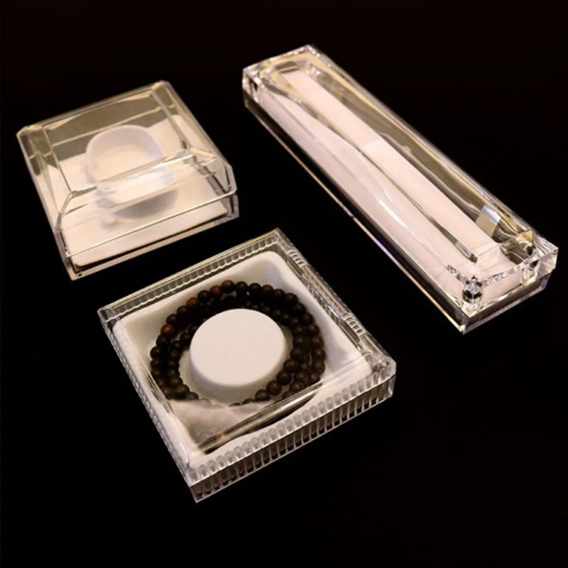 

Box for bracelets Packing Box Transparent Fashion gift box for necklace S