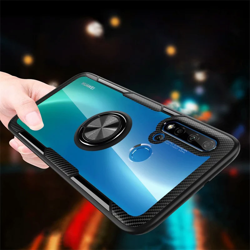 Прозрачный чехол Роскошный для huawei Nova 5 Pro T защитное кольцо mate 30 P20 P30 honor 20 Lite 8X 20i