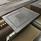 Коврик для стола, черные фланелевые стразы, золотые, со стразами, теплоизоляция, нескользящая подставка для чаши, украшение для стола