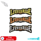 LIVE ездить Тайгер Кло панк вышитые патч утюг на горный хрусталь для одежды мотоциклетные байкерские классная куртка DIY жилет большой Размеры Пластыри для спины