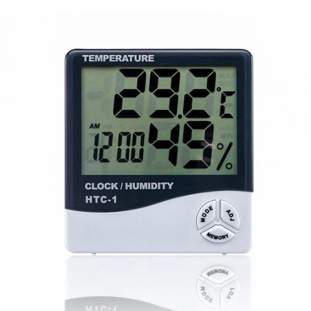 

Household Indoor Digital Thermometer Hygrometer Weather Station Temperature and Humidity Tester Temperature Sensor HTC-1