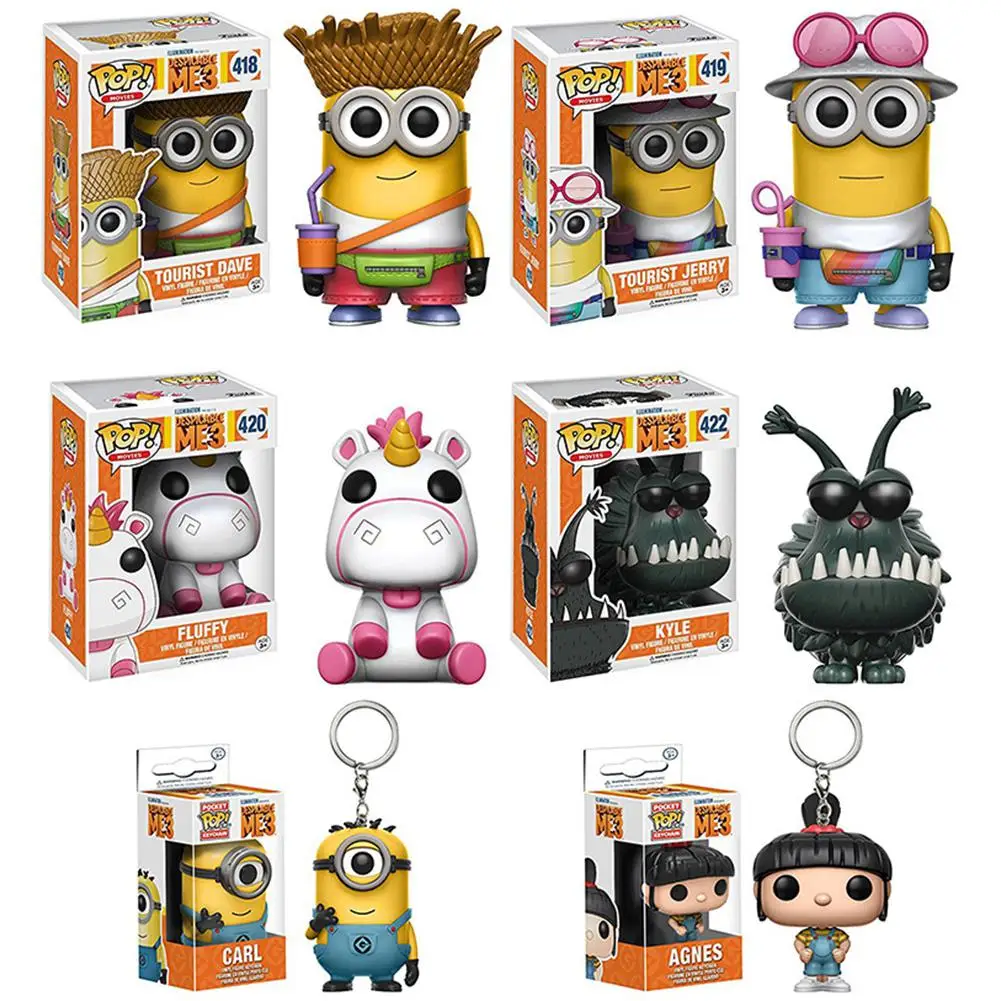 DishyKooker Funko POP Миньоны Гадкий я 3 Фильмы ручная работа модель игрушки|Статуэтки и