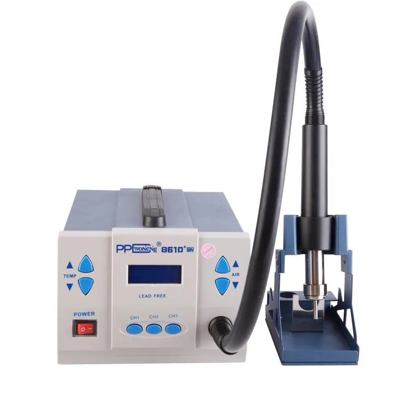 

PPD 861D 1000W 220V/110V Intelligent LCD Touch Screen Heat Air SMD Rework Station Temperature Control
