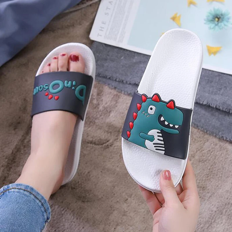 2021 летние женские тапочки с изображением бульдога Сандалии героями мультфильмов