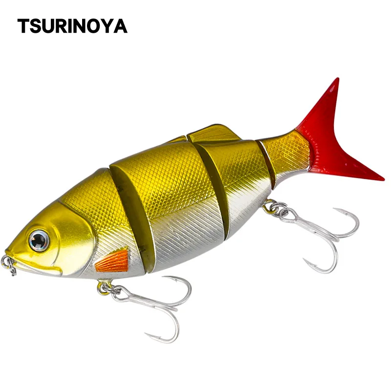 TSURINOYA многосегментная приманка для рыбы 4 сегментные жесткие приманки DW25 80 мм 10 г