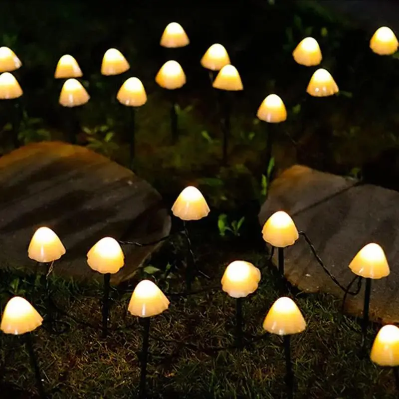 

LED Solar String Light Garden Decoration Mushroom Lights Garland Patio Decor Outdoor Solar Lights Fairy Light Christmas Light