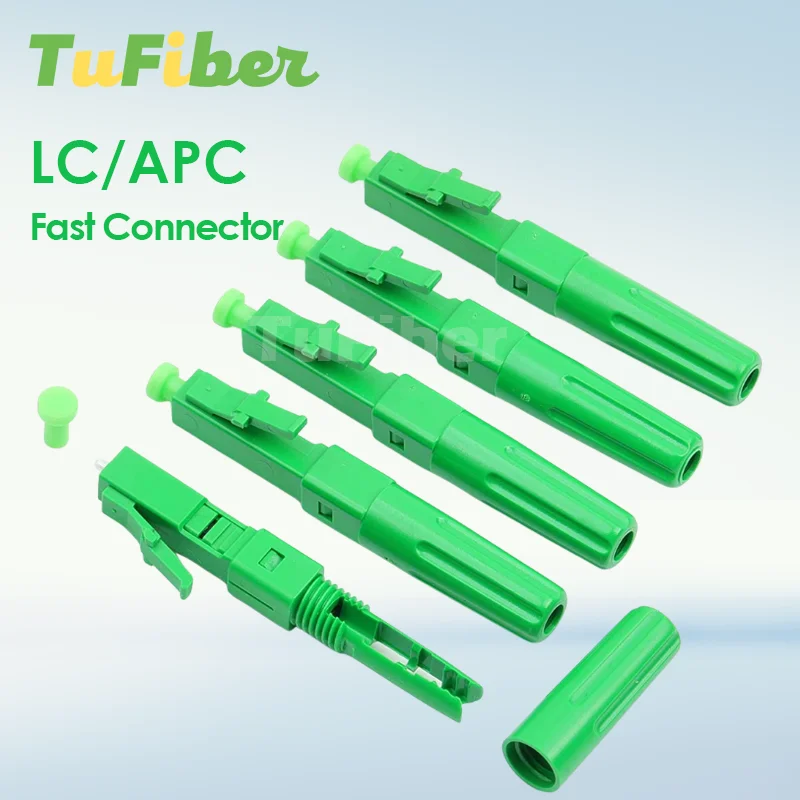 FTTH LC UPC and LC APC Single-Mode Optical Fiber Quick Connector LC Fiber Optic Fast Connector Assembly