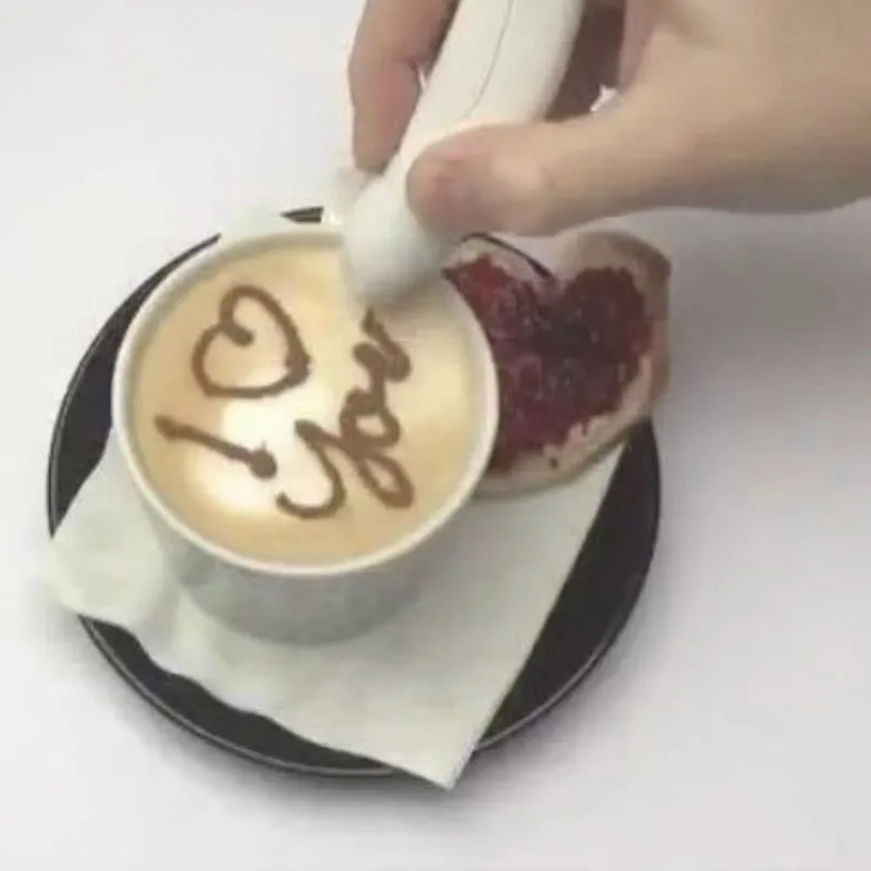 Электрическая латте художественная ручка для кофейного торта специй украшение