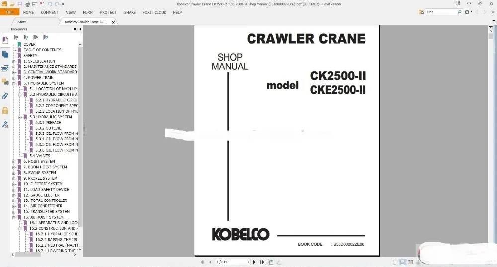 Кран Kobelco руководство магазина по эксплуатации и обслуживанию|operation manual| |