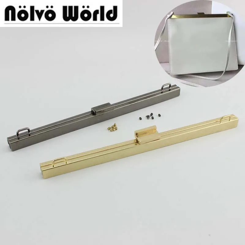 

1-10 sets 23cm 9" Retro Finish Metal Purse Frame purse clasp design supply for real leather purse wallet bags frames