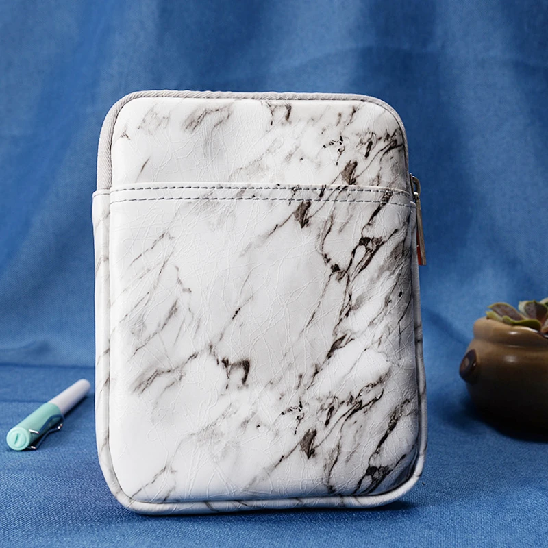 6" Tablet Sleeve Bag for Kindle Paperwhite 1/2/3/4 Shockproof Tablet E-Books White Marble Case for Kindle 8 th Voyage Oasis 1/2