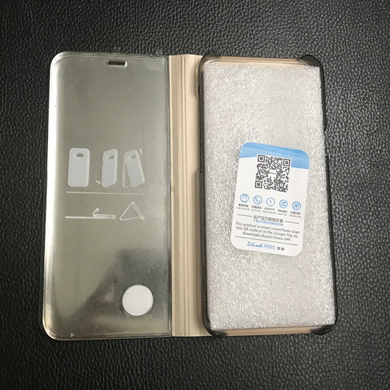 Умный прозрачный зеркальный чехол для samsung Galaxy S9 S8 Plus S6 S7 Edge Note 8 для samsung A3 A5 A7 J3 J5 J7